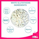 Thekbshop White Glutathione Plus 1000mg x 60 Capsules